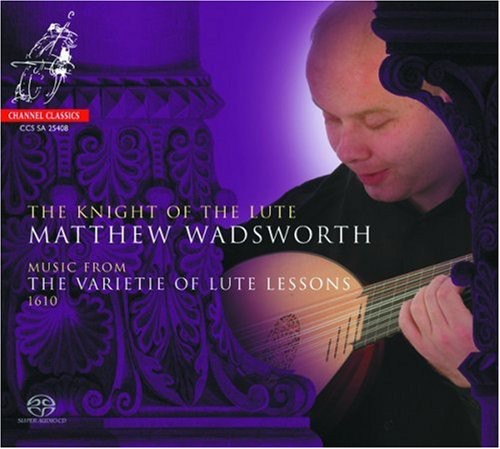 the album cover for Matthew Wadsworth - Knight of the Lute