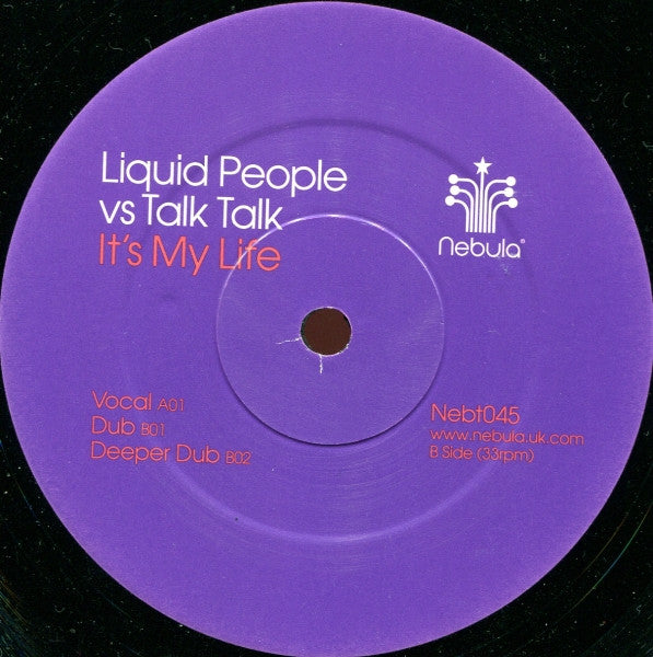 Liquid People vs Talk Talk : It's My Life (12", Maxi)