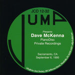 the album cover for Dave Mckenna - Pianodisc Private Recordings