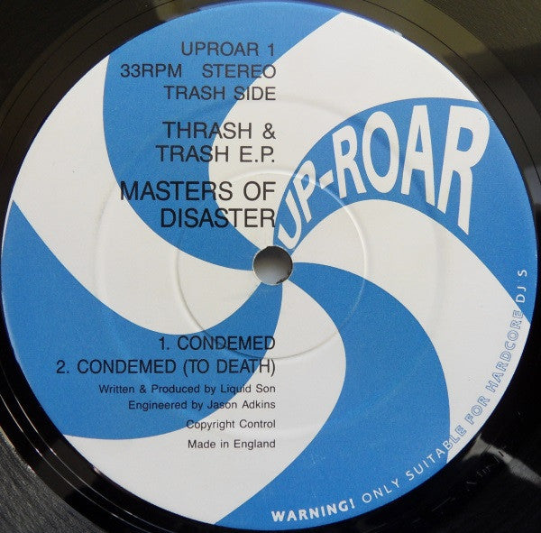 Subliminal Cutz / Masters Of Disaster : Thrash & Trash E.P. (12", EP)