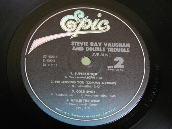Stevie Ray Vaughan And Double Trouble* : Live Alive (2xLP, Album, RCA)