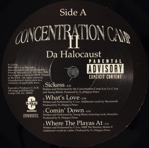 Concentration Camp II* : Da Halocaust (2xLP, Album)