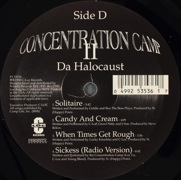 Concentration Camp II* : Da Halocaust (2xLP, Album)