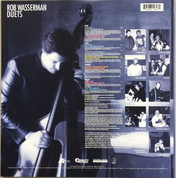 Rob Wasserman : Duets (2xLP, Album, RE, RM, 200)