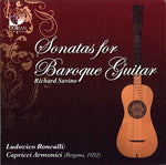 the album cover for Richard Savino - Sonatas for Baroque Guitar