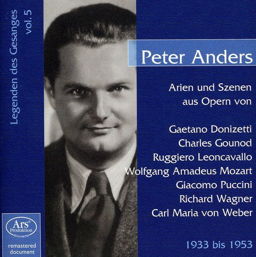 the album cover for PETER ANDERS - Opera Arias & Scenes