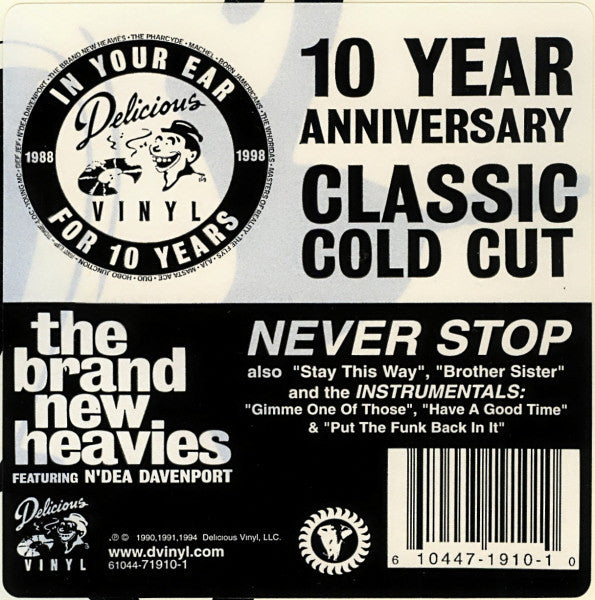 The Brand New Heavies Featuring N'Dea Davenport : Never Stop (12")