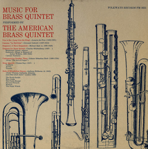 the album cover for American Brass Quintet - Music for Brass Quintet