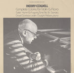 the album cover for David Sackson - Henry Cowell's Complete Works for Violin and Piano