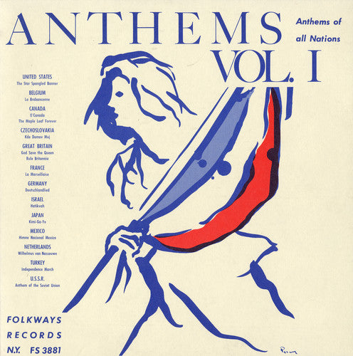the album cover for Anthems Of All Nations - Anthems Nations 1 & 2 / Various