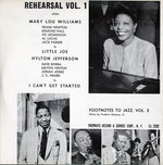 the album cover for Mary Williams Lou - Footnotes to Jazz, Vol. 3: Jazz Rehearsal, I
