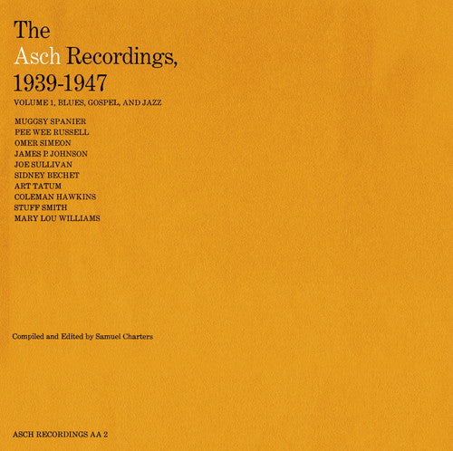 the album cover for Asch Recordings - Asch 1939-1947 1: Blues / Various