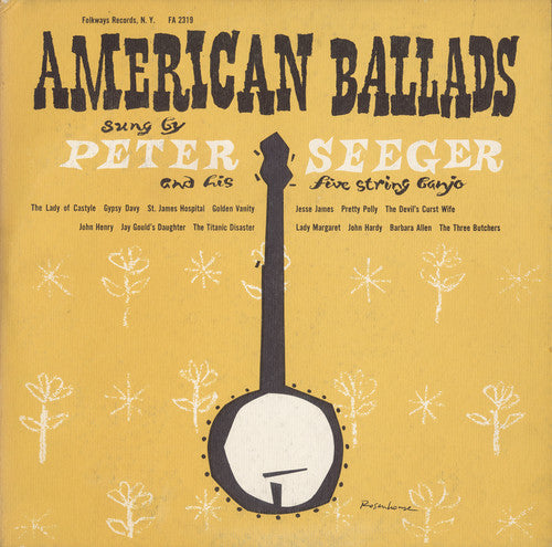the album cover for Pete Seeger - American Ballads