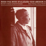 the album cover for Rich Amerson - Negro Folk Music of Alabama 4