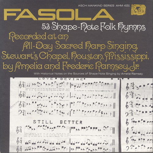 the album cover for Fasola Fifty-Three Shape Note Folk Hymns All Day - Fasola: Fifty-Three Shape / Various