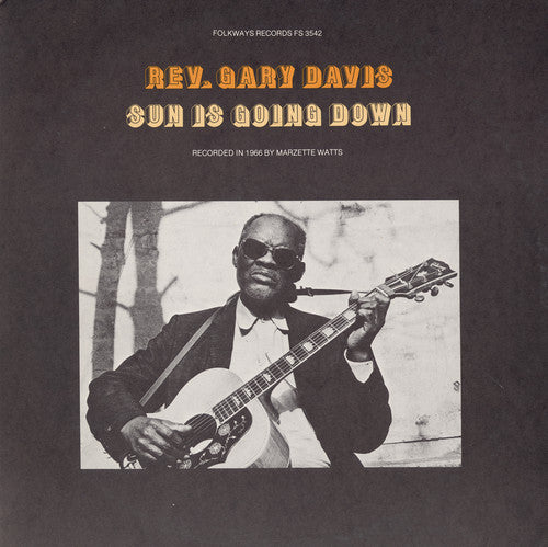 the album cover for Rev Davis Gary - Sun Is Going Down