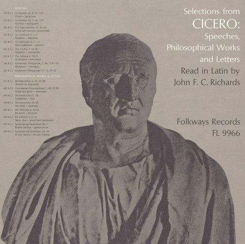 the album cover for John F.C. Richards - Selections from Cicero