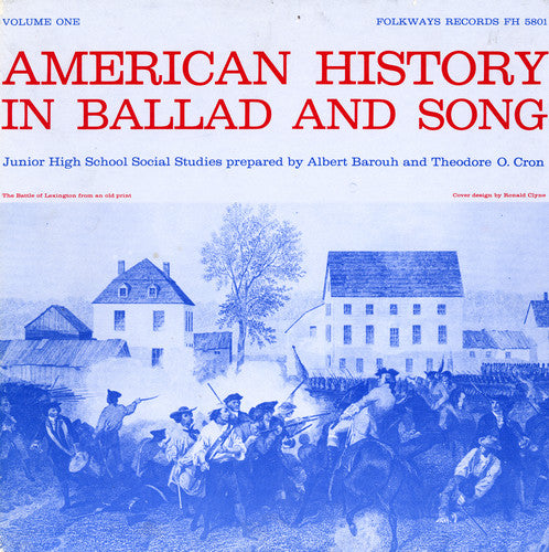 the album cover for American History In Ballad & Song - American Ballad Song 1 / Various