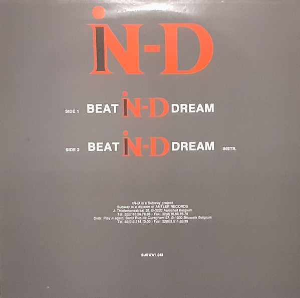 In-D : Beat In-D Dream (12")