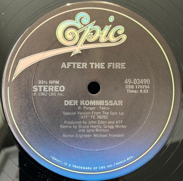 After The Fire : Der Kommissar (12", Car)