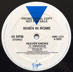 When In Rome : Heaven Knows (12", Promo, SRC)