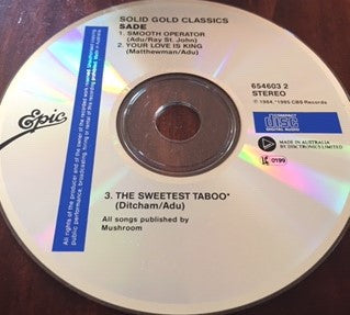 Sade : Smooth Operator / Your Love Is King / The Sweetest Taboo (CD, Maxi)