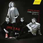 the album cover for Meta4 - String Quartets Op 55 1-3