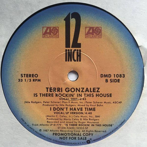 Terri Gonzalez : Is There Rockin' In This House (12", Promo)
