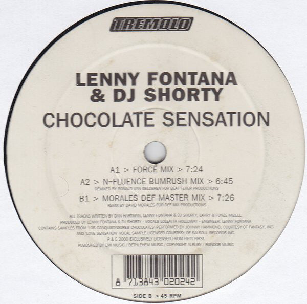 Lenny Fontana & DJ Shorty : Chocolate Sensation (12")
