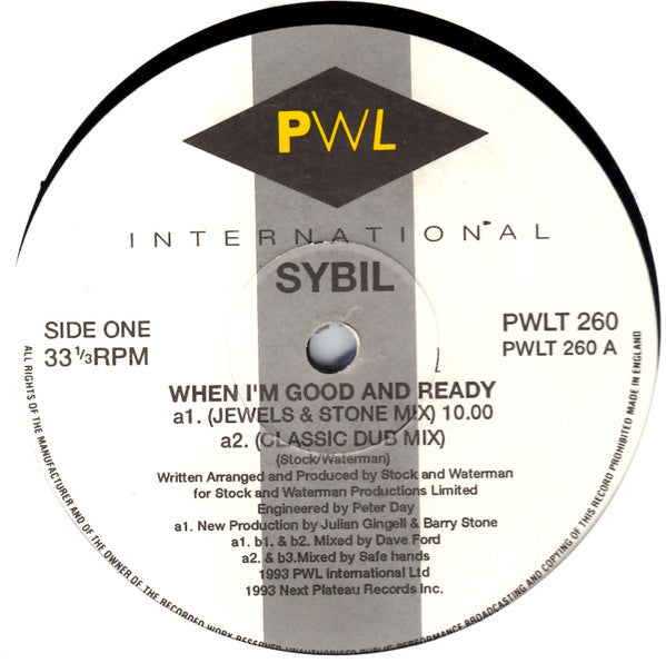 Sybil : When I'm Good And Ready (12")