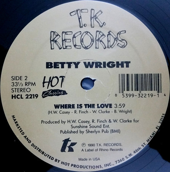 George McCrae / Betty Wright : Rock Your Baby / Where Is The Love (12")