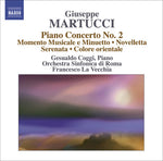 the album cover for G. MARTUCCI - Orchestral Music 4 / Piano Concerto No 2