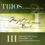 the album cover for Mozart/Schumann/Bruch - Trios for Clarinet Viola & Piano