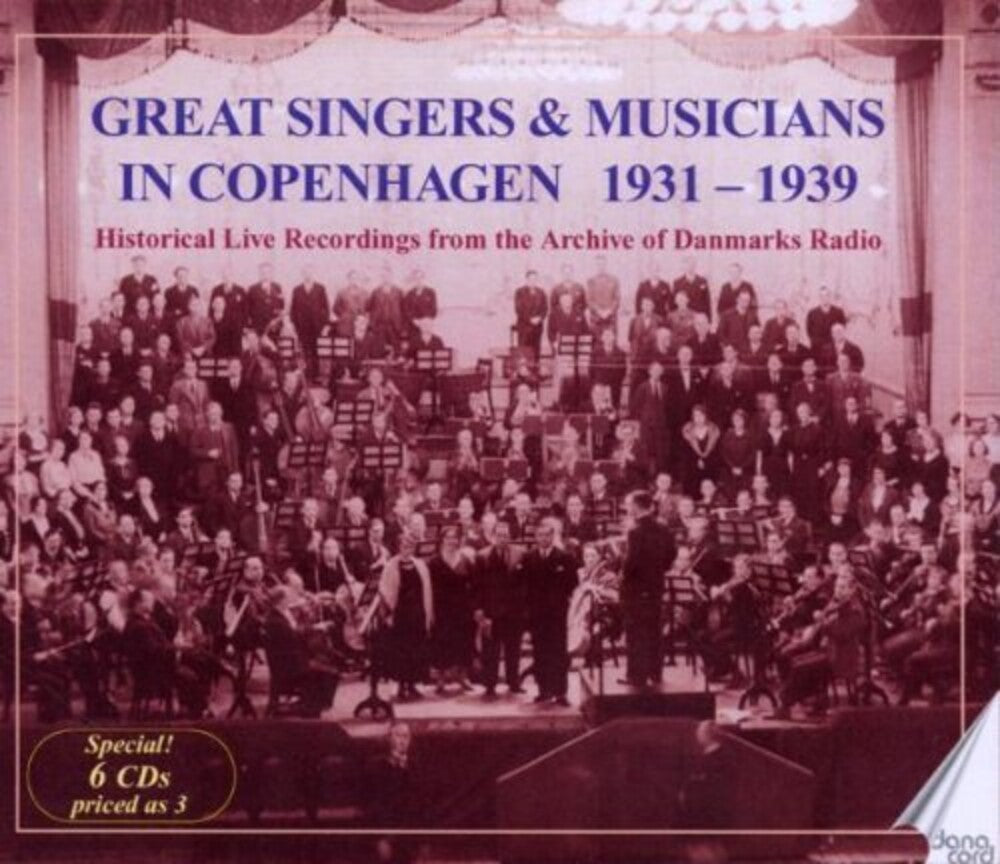 the album cover for Beethoven / Wagner / Mozart - Great Singers & Musicians in Copenhagen 1931-1939