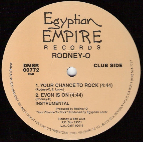 Rodney-O* : Everlasting Bass (12", RP)
