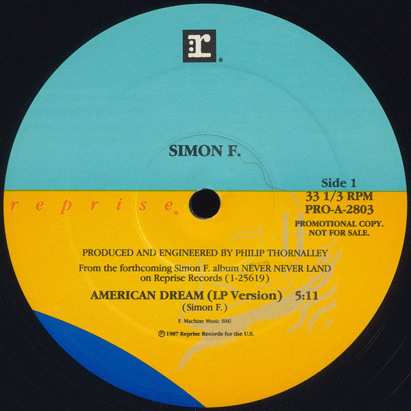 Simon F.* : American Dream (12", Promo)