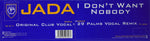 Jada : I Don't Want Nobody (12", Maxi)