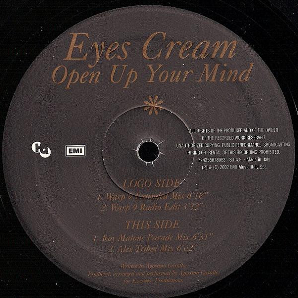 Eyes Cream : Open Up Your Mind (12")