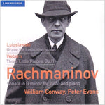 the album cover for William Conway - William Conway Plays Rachmaninoff
