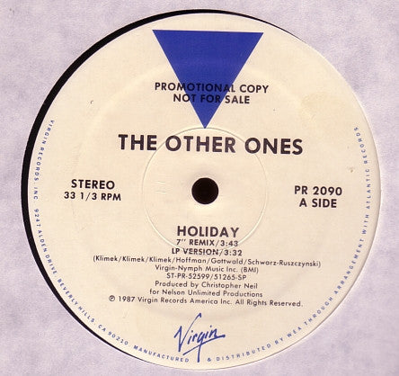 The Other Ones : Holiday (12", Promo)