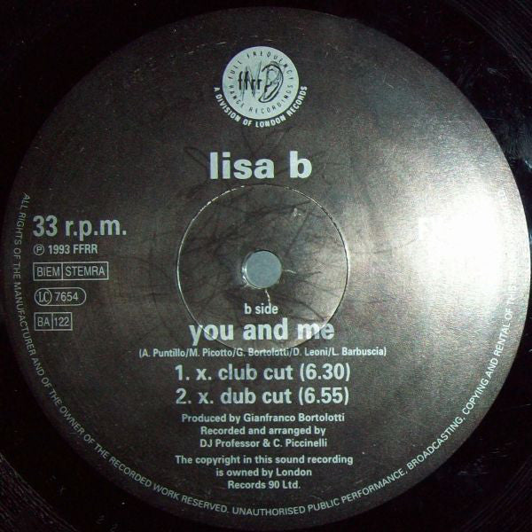 Lisa B : You & Me (12")