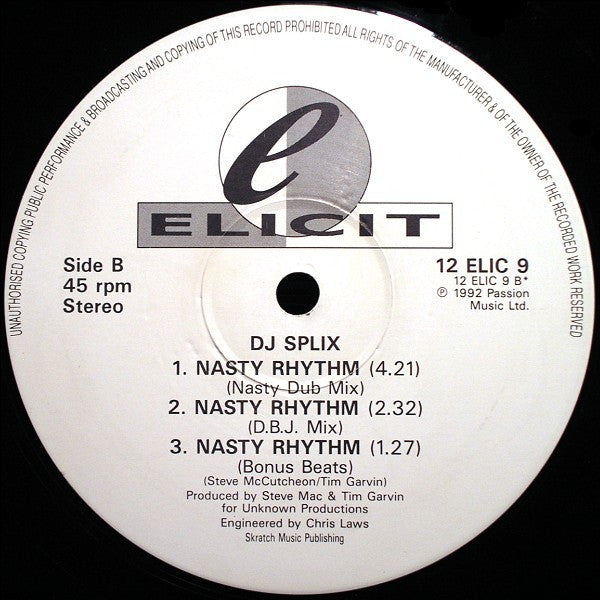 DJ Splix : Nasty Rhythm (12")