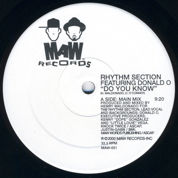 Rhythm Section Featuring Donald O : Do You Know (12")