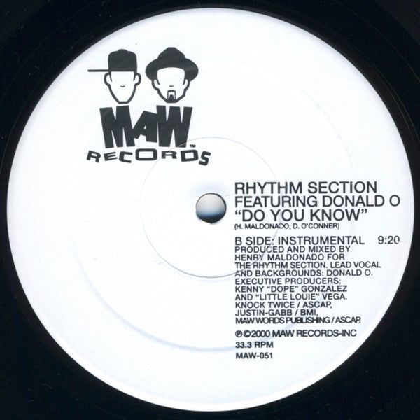 Rhythm Section Featuring Donald O : Do You Know (12")