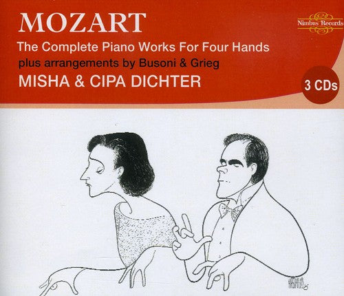 the album cover for W.A. Mozart - Complete Piano Works for Four Hands