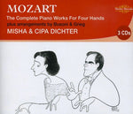 the album cover for W.A. Mozart - Complete Piano Works for Four Hands