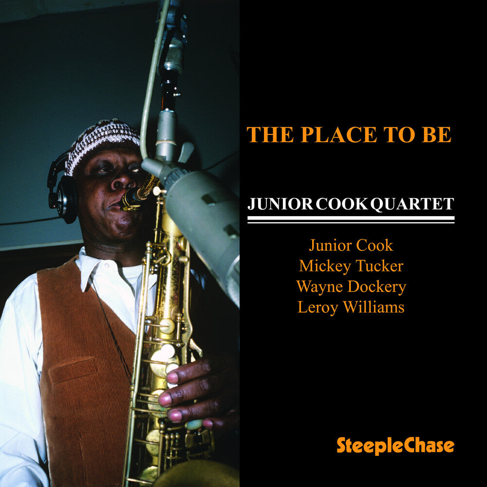 the album cover for Junior Cook - Place To Be