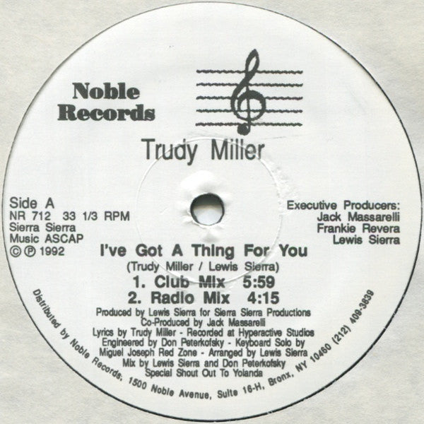 Trudy Miller : I've Got A Thing For You (12")