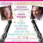 the album cover for Andrea Gullickson - Oboe Celebrations