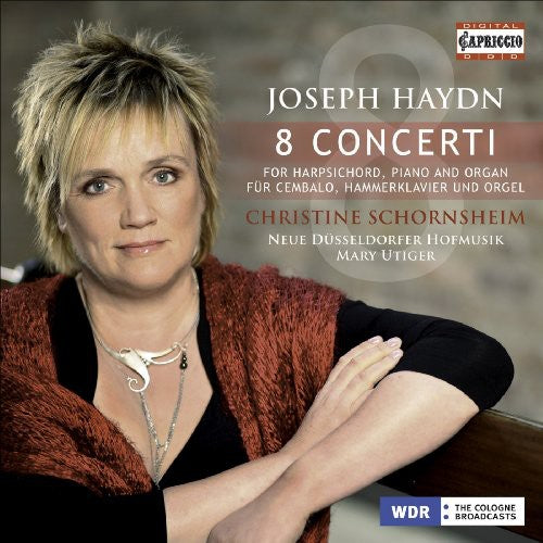 the album cover for CHRISTINE SCHORNSHEIM - 8 Concerti for Harpsichord / Piano & Organ